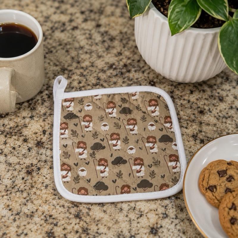 Jesus Pot Holders 2 Pack – Heat Resistant Kitchen Hot Pads