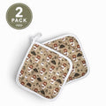 Jesus Pot Holders 2 Pack – Heat Resistant Kitchen Hot Pads